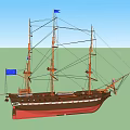 Modern Sailing 3d model