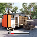 Modern Container Store Container Cafe Cultural and Creative Container Public Building Small Building Post Building 3d model