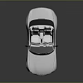 Silver Convertible Sports Car With Modern Design Sleek Lines And Two Seater