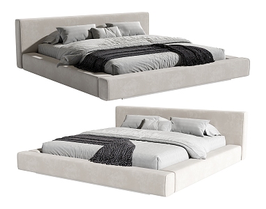 Double bed 3d model