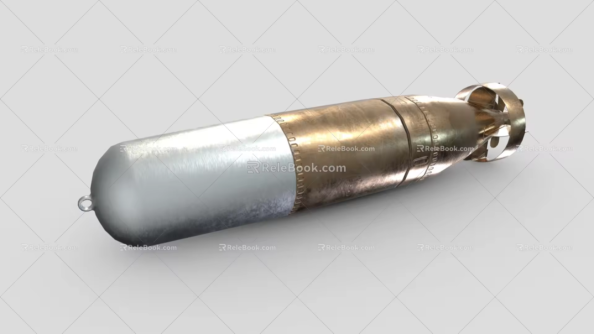 Torpedo Nuclear Bomb Atomic Bomb Nuclear Warhead Cannonball Missile Cruise Missile Low Face Number Low Model Simple Model Game Movie Level Super Realistic 3d model