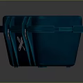 Practical Blue Toolbox With Wrench And Screwdriver Icon For Storing Tools 3d model