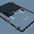 ICOA Tobacco and Liquor Store Modern Building with Entrance Driveway and Railings