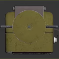 Industrial Device With Yellow Top Digital Display And Metal Support Rod Structure
