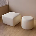 Modern Shoe Changing Stool Low Stool Shoe Changing Stool 3d model