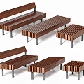 mmcite outdoor bench landscape seat landscape bench park public bench woody series solid wood landscape bench 3d model