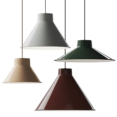 Modern Style Pendant Lights with Sleek Design and Various Colors for Home Interior Decor 3d model