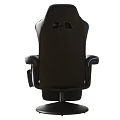 Ergonomic Black and Blue Leather Gaming Office Chair with Adjustable Recline and Comfortable Design