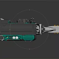 Green And Gray Industrial Mechanical Equipment With Robotic Arm And Tools