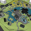 Traditional Chinese Garden Landscape With Ponds Pavilions Bridges And Classic Architecture