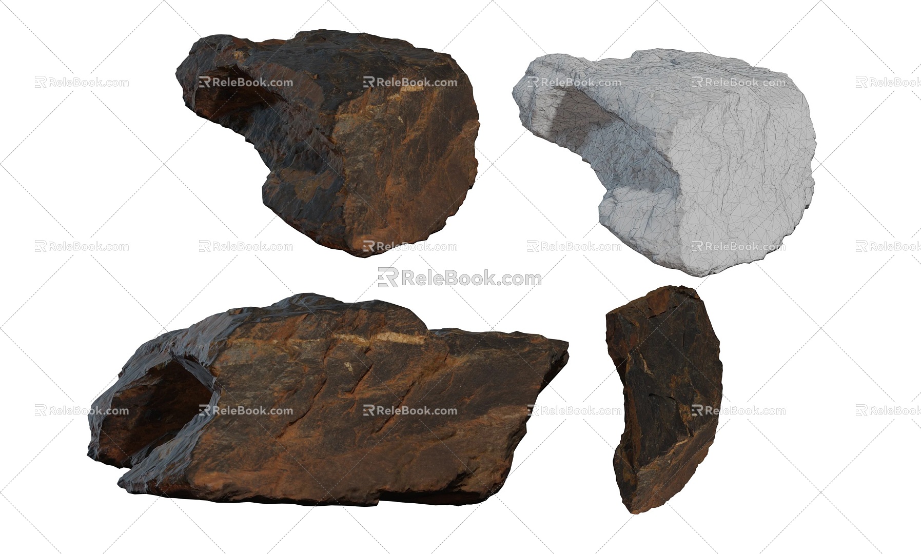 Stone Rock Mountain 3d model