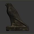 Detailed Eagle Sculpture Carving With Stone Base And Ancient Artistic Design