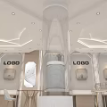 Elegant Jewelry Store Interior With Modern Display Cases And Jewelry Showcases