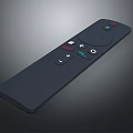 Smart Television Remote Control With Multifunctional Buttons And Sleek Black Ergonomic Design 3d model