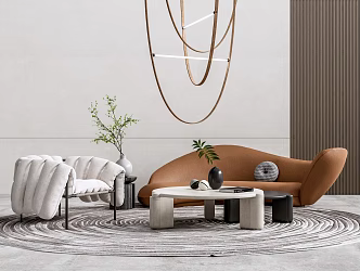 Modern Sofa Coffee Table Combination Sofa Coffee Table 3d model