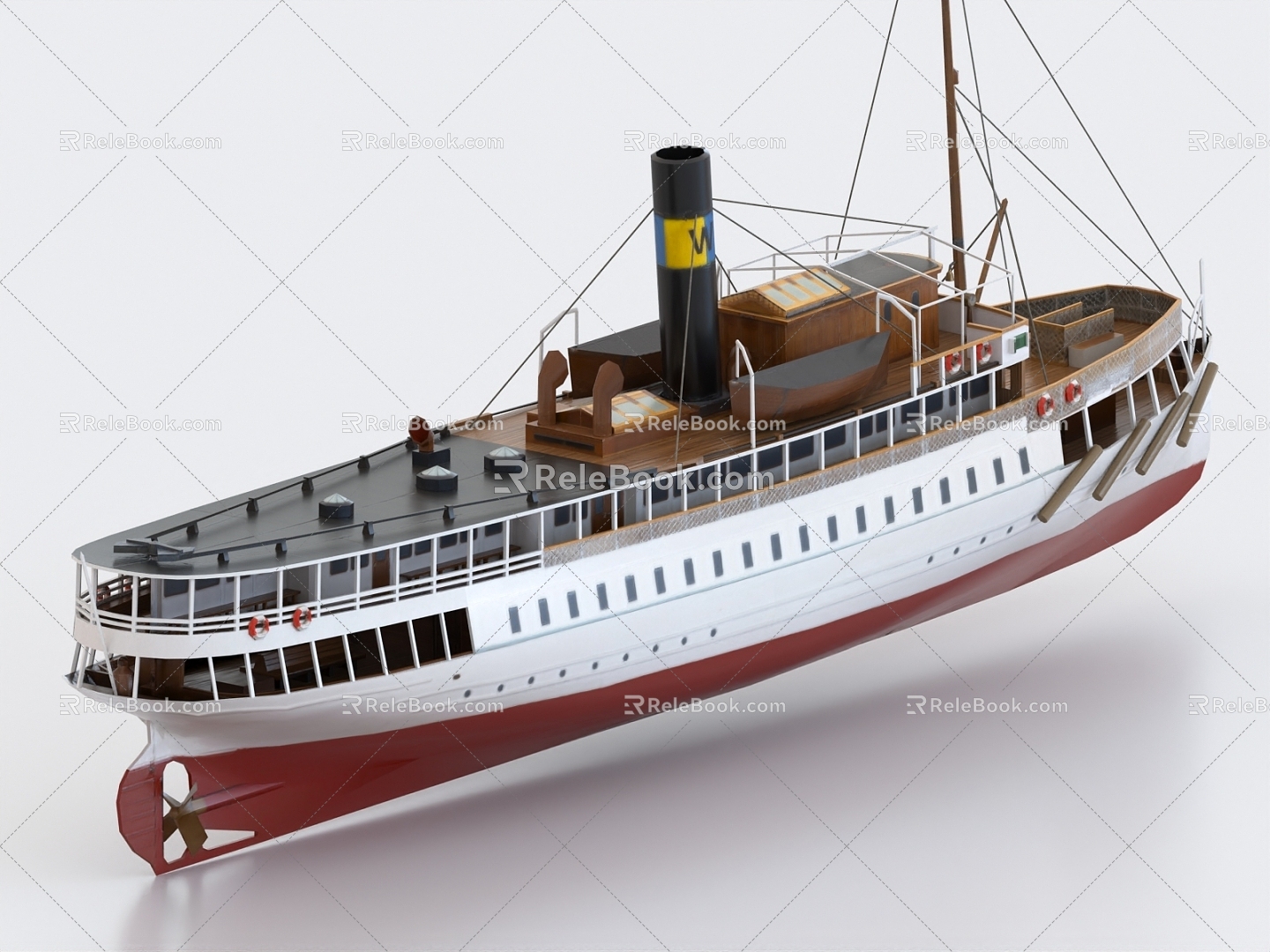 ship tanker cargo ship icebreaker fishing boat 3d model