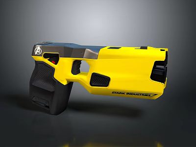 Yellow And Black Stun Gun Stun Master 7 With Ergonomic Grip Textured Handle Modern Design 3d model