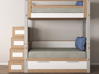 Modern high-low bed Bunk bed model