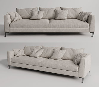 Modern double sofa 3d model