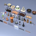Water Fountain Outdoor Decor With Multi Tiered Designs Bridges Flower Pots And Garden Ornaments
