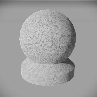 Modern road pier spherical isolation pier 3d model