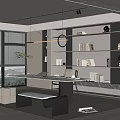Modern study 3d model