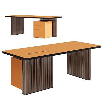 nettuno desk office desk 18w 3d model