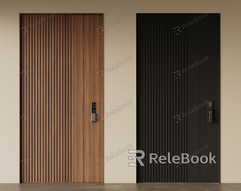 Modern entry door security door model