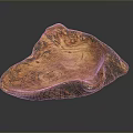 Natural Wooden Stone Crafted Bowl With Unique Grain Texture And Artisan Design