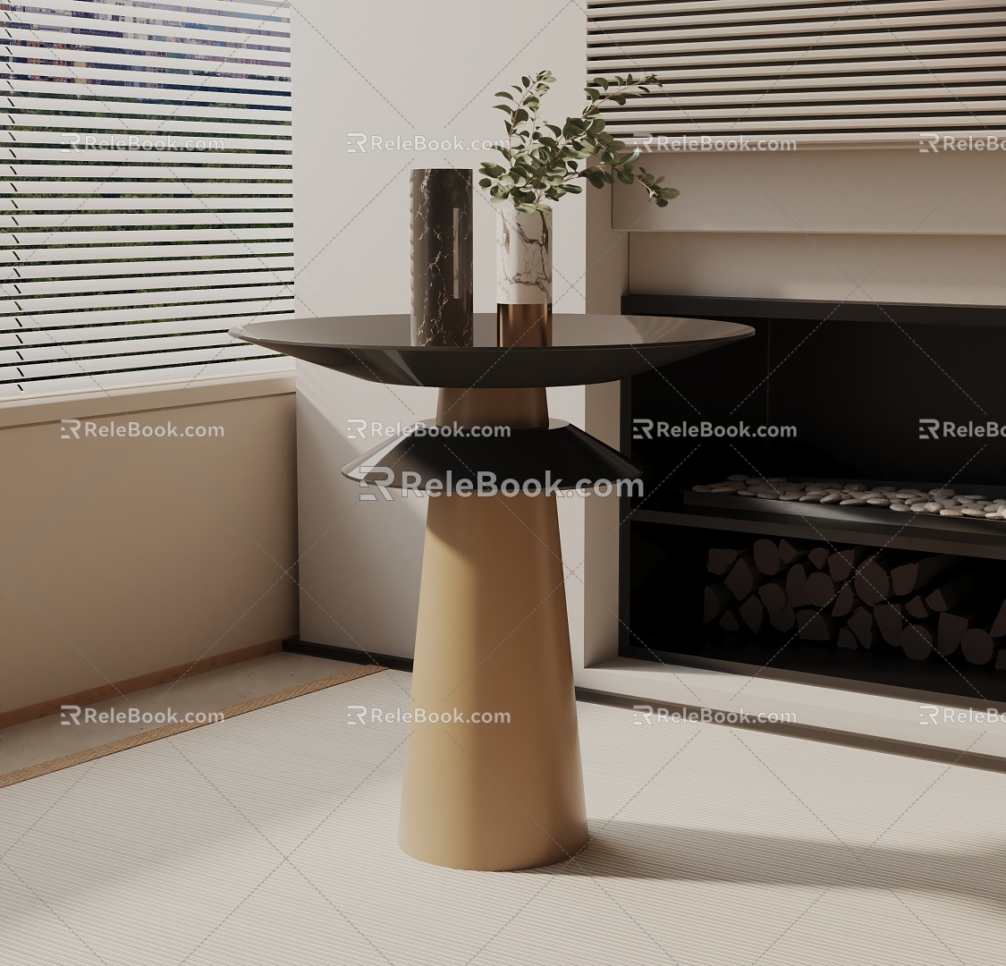 Modern Bedside Cabinet 3d model