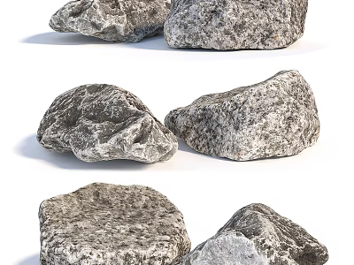 Natural Stone And Wood Materials With Textured Surfaces For Decorative Projects 3d model