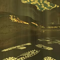 Fourth Imperial Cat Exhibition At Palace Museum In Cave Space With Green Walls Golden Projections