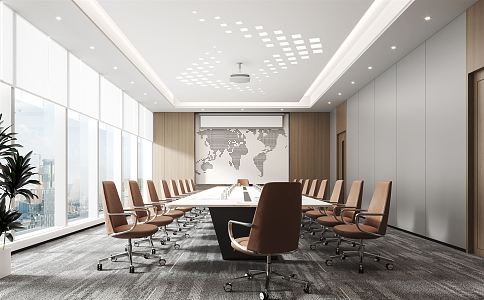 Modern Conference Room Meetings 3d model