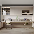 Modern study 3d model