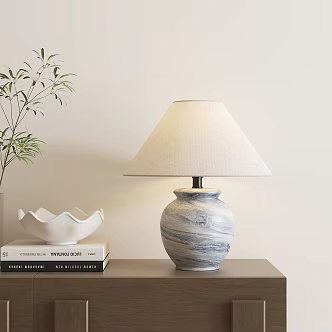 New Chinese-style Ceramic Table Lamp 3d model