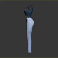 Blue Strappy Top With Light Blue High Waist Straight Jeans On Mannequin