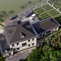 New Chinese Villa 3d model