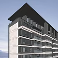Modern High Rise Apartment Tower With Glass Windows And Contemporary Exterior Design