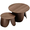 The combination of several sides of the tea table 3d model