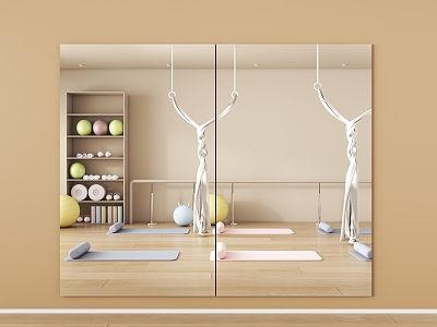 Yoga classroom mirror 3d model