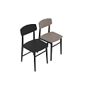 Stylish Minimalist Solid Wood Dining Chair In Two Colors For Modern Home Dining Room Decor
