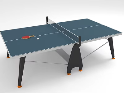 Sports Equipment Including Ping Pong Table Paddle Ball And Net 3d model