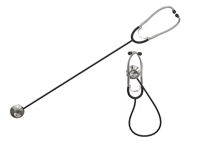 High Quality Professional Medical Device Stethoscope With Acoustic Double Head For Clinical Examination 3d model