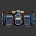 Modern Sci-Fi Car Sci-Fi Weapon Sci-Fi Battle Car Soldiers 3d model