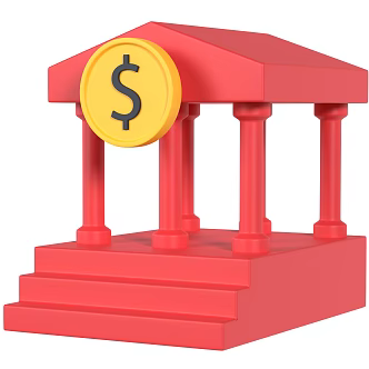 Modern Gold Coin Cartoon Building Cartoon Gold Coin 3d model