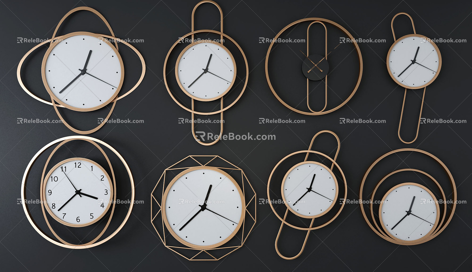 Modern Clock 3d model