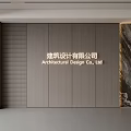 Modern Front Desk Background Wall Simple Background Wall Front Desk Reception Area Background Wall Company Front Desk Background Wall 3d model
