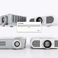 Modern projector audio and video equipment projector 3d model