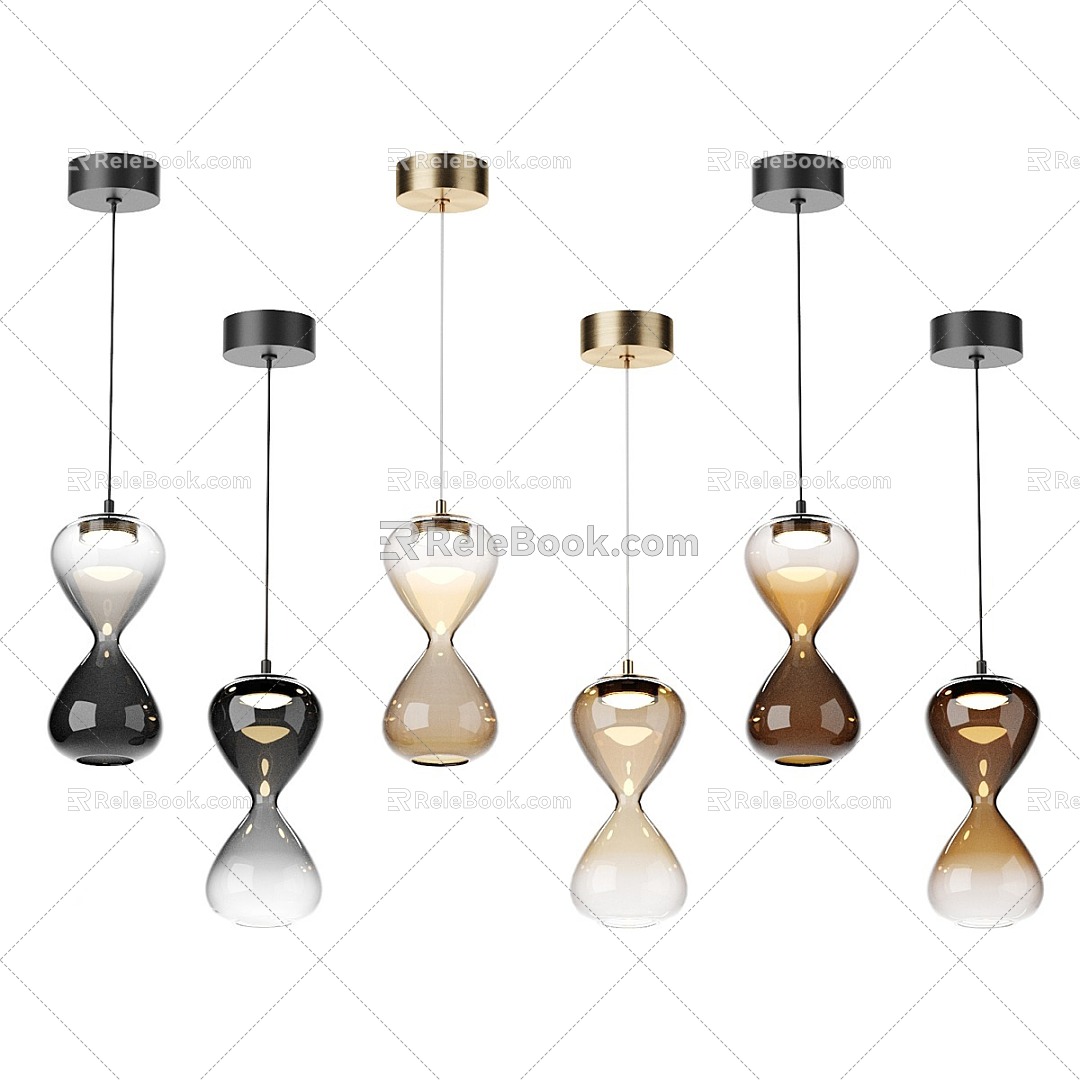 Modern chandelier small chandelier 3d model