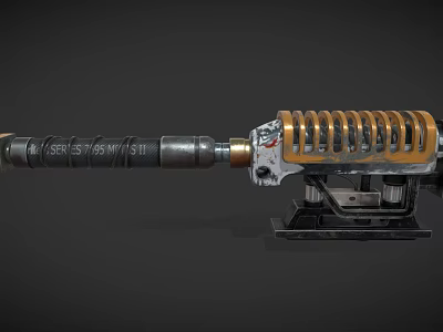 Heavy Duty Hardware Tool With Metal Spring Tube And Mechanical Base Structure 3d model